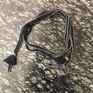 Chan Luu Chiffon Skinny Wrap necklace